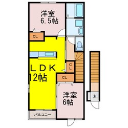 フォンティーヌBの物件間取画像